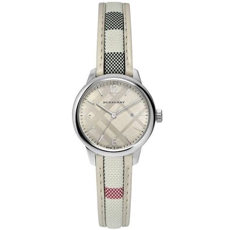 burberry the classic round ladies watch bu10113|Burberry Ladies The Classic Round Check Watch BU10113.